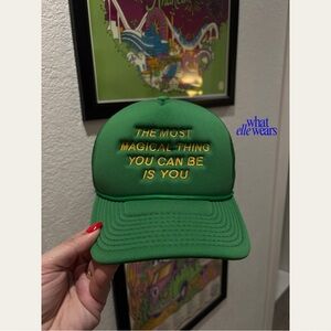 Dressed in LALA Green Trucker Hat